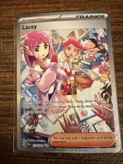 Lacey 172/142 SIR Trainer Pokemon Card- Near Mint- Stellar Crown - Image 1