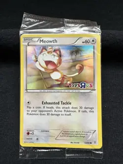 New Sealed 2016 Promo Toys R Us Exclusive Pokemon Meowth card 53/83 - Image 1