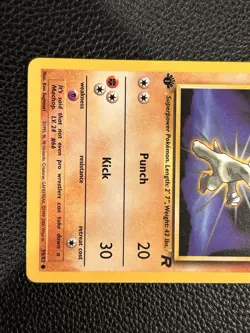 Pokemon TCG Team Rocket Machop 1st Edition 59/82 Card - Image 5