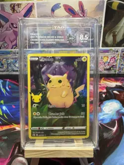 Pokemon TCG Celebrations Pikachu Red Cheeks Holo Card 005/025 TAG 8.5 - Image 1