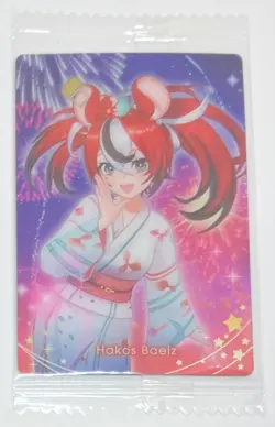 Hakos Baelz Yukata Sealed Metallic Vol. 3 Wafer Card - Bandai - Hololive - Image 1