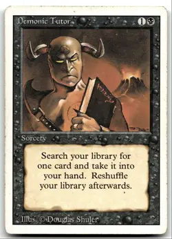 Revised Edition Demonic Tutor LP U 1994 #105 LOT#2 - Image 1