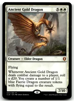 Ancient Gold Dragon NM M Commander Legends: Battle for Baldur's Gate #3 - Image 1