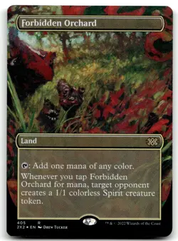 Forbidden Orchard (Borderless) NM Foil R Double Masters 2022 405 - Image 1