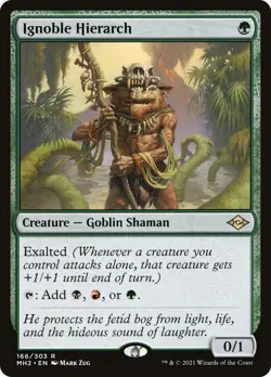 MTG Foil - Ignoble Hierarch - 166 / LP / English - Image 1