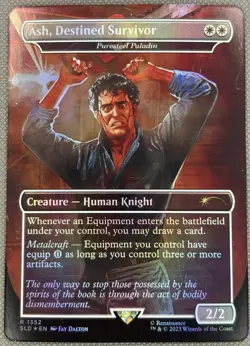 Ash, Destined Survivor - Puresteel Paladin [Secret Lair Drop Series] MTG NM Foil - Image 1