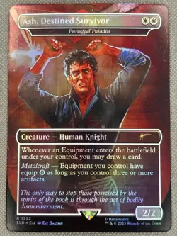Ash, Destined Survivor - Puresteel Paladin [Secret Lair Drop Series] MTG NM Foil - Image 2