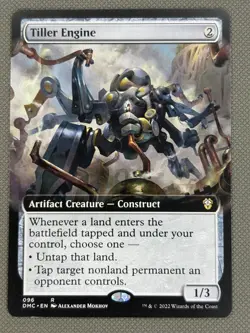 Near Mint, English - 1 x MTG Tiller Engine - Extended Art Commander: Dominaria U - Image 2
