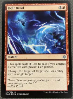 MTG 1x Bolt Bend NM - War of the Spark 115/264 Red Instant Uncommon - Image 1