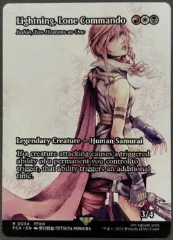 Isshin, Two Heavens as One "Lightning, Lone Commando" - Showcase FCA NM MTG - Image 1