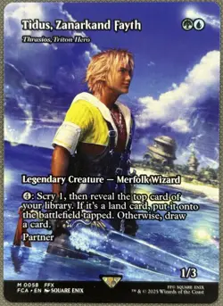 Thrasios, Triton Hero "Tidus, Zanarkand Fayth" - Showcase FCA NM MTG - Image 1