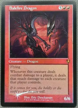Balefire Dragon (Retro Frame) FOIL NM Innistrad Remastered 2025 Masters/Mythic - Image 1