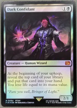 MTG Dark Confidant Final Fantasy FOIL 94 NM - Image 1