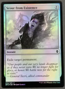 MTG Scour from Existence * NM FOIL * Battle for Zendikar ** English - Image 1