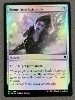 MTG Scour from Existence * NM FOIL * Battle for Zendikar ** English - Image 2