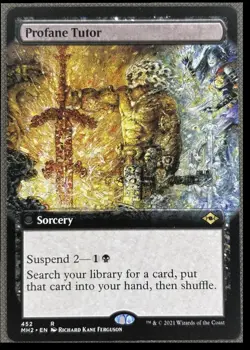 Profane Tutor extended Art Modern Horizons 2 2021 Draft_Innovation/Rare #452 - Image 1