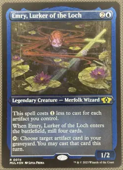Emry, Lurker of the Loch FOIL NM Multiverse Legends 2023 Masterpiece/Rare #74 - Image 1