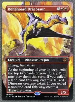 Bonehoard Dracosaur NM The Lost Caverns of Ixalan 2023 Expansion/Mythic #321 - Image 1