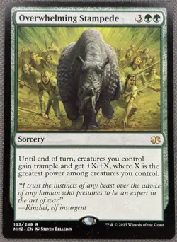 Overwhelming Stampede [Modern Masters 2015] Near Mint NM - Image 1