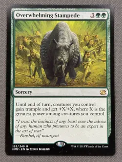 Overwhelming Stampede [Modern Masters 2015] Near Mint NM - Image 2