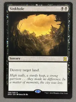 Sinkhole NM Eternal Masters MTG Magic the Gathering - Image 2