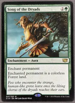 Song of the Dryads nm Commander 2014 Magic the Gathering - Image 1