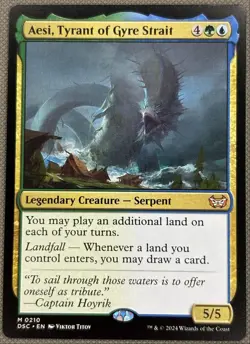 Aesi, Tyrant of Gyre Strait NM Duskmourn: House of Horror Commander 2024 - Image 1