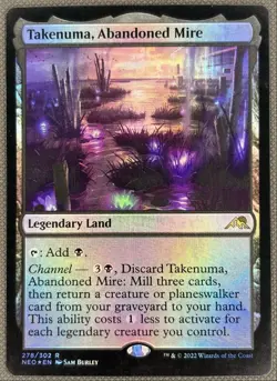 Takenuma, Abandoned Mire FOIL NM Kamigawa: Neon Dynasty 2022 Expansion/Rare #278 - Image 1