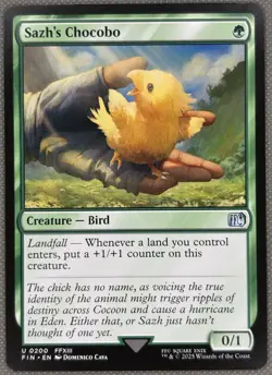 Magic the Gathering MTG - Sazh's Chocobo - Final Fantasy - NM - Image 1