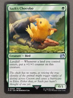 Magic the Gathering MTG - Sazh's Chocobo - Final Fantasy - NM - Image 2