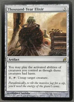 MTG Magic - Thousand year elixir - Lorwyn - MTG LP x1 artifact - Image 1