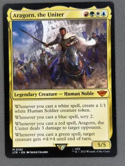 1x Aragorn the Uniter NM - MTG LOTR Lord of the Rings Magic MTG X1 - Image 2