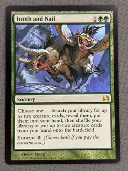 Tooth and Nail - Modern Masters - MTG Magic the Gathering - NM - Image 2