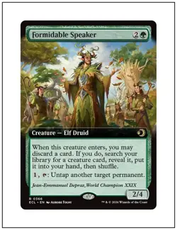 1x Formidable Speaker, Extended Art, Lorwyn Eclipsed, Magic MTG NM - Image 1