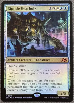 MTG - Riptide Gearhulk - #219 - Aetherdrift - NM Foil - Image 1