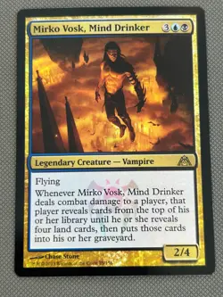 MTG Mirko Vosk, Mind Drinker Dragon's Maze 85/156 Foil Rare - Image 1