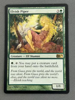 MTG Magic the Gathering ELVISH PIPER M10 CORE SET 2010 - Image 1