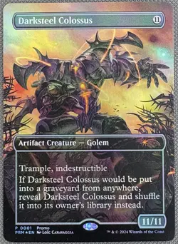 MTG - Darksteel Colossus - Full Art Foil Promo NM - Image 1