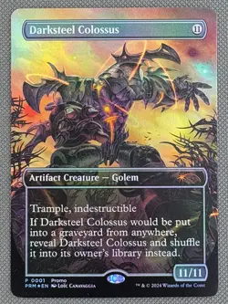MTG - Darksteel Colossus - Full Art Foil Promo NM - Image 2