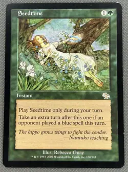 Seedtime Judgment NM MTG Magic the Gathering - Image 1