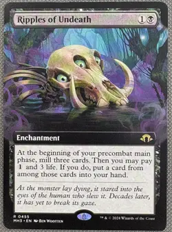Ripples of Undeath Modern Horizons 3 NM MTG extended art - Image 1