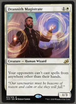 MTG Magic: Ikoria: Lair of Behemoths: Drannith Magistrate #011/274 Rare - NM - Image 1