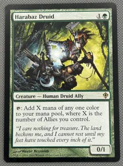 HARABAZ DRUID --- MTG -- WORLDWAKE --- NM - Image 1