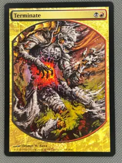 MTG - Terminate - Textless - Rewards Promo - Non Foil - NM full art - Image 2