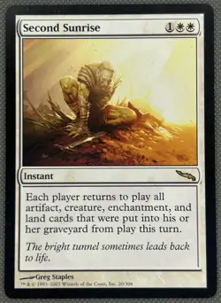 MTG Magic the Gathering Mirrodin Second Sunrise WOTC Card - Image 1