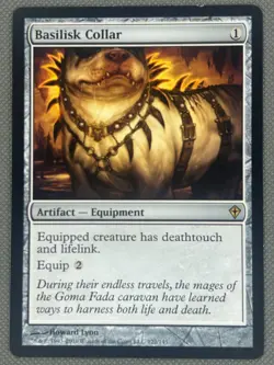 Near Mint, English - 1 x MTG Basilisk Collar Worldwake - Image 2