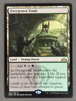 MTG - OVERGROWN TOMB - GUILDS OF RAVNICA - RARE NM - Image 2