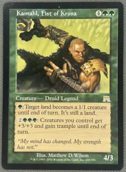 Near Mint, English - 1 x MTG Kamahl, Fist of Krosa Onslaught - Image 1