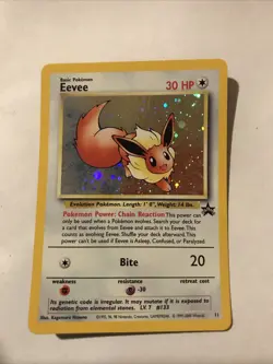 Pokemon Eevee Wizards Black Star Promo 11 Holo Card - Image 1