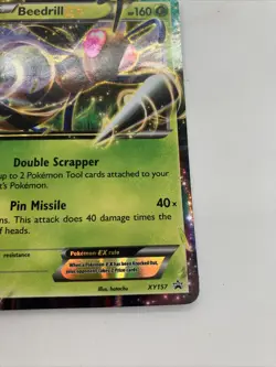 2016 Pokemon XY Black Star Promo Holo Beedrill EX #XY157 NM-LP Ships fast - Image 4